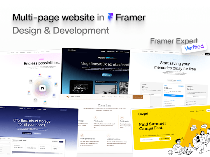 Cover image for Framer Multi-Page Website - Design & Development