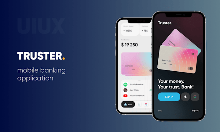 Cover image for Truster. Mobile Banking App