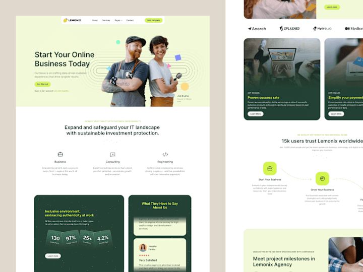 Cover image for Lemonix - SaaS & Startup Framer Template