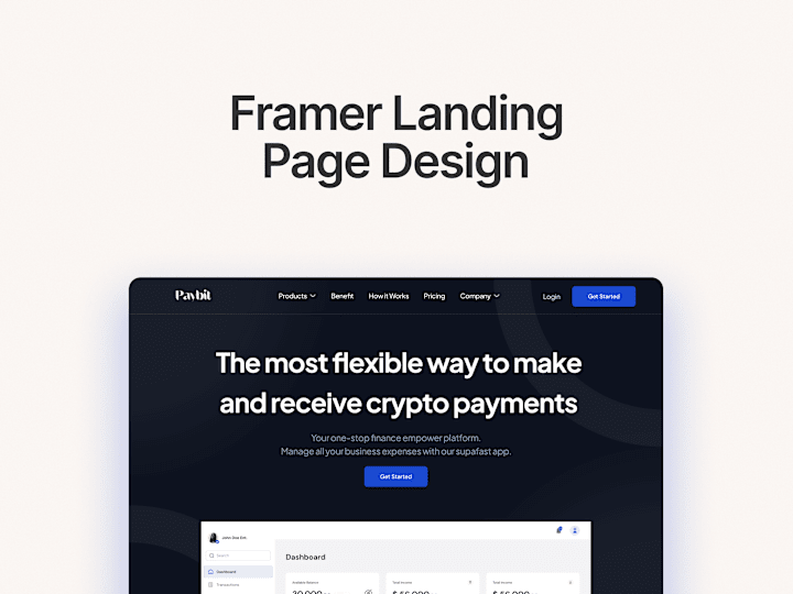 Cover image for Framer Landing Page Design