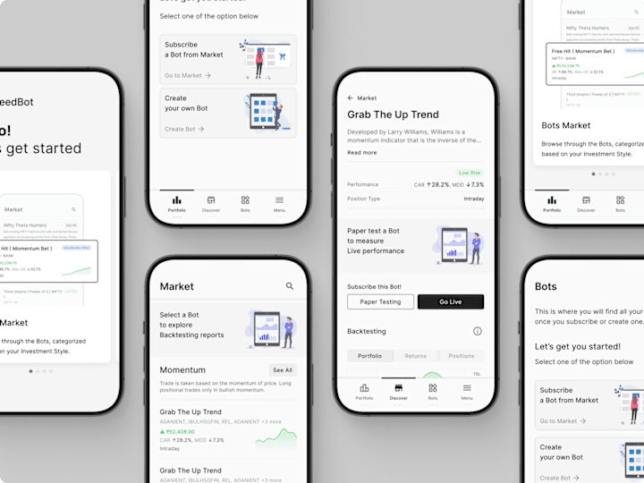 Cover image for AlgoTrading App | UI/UX Design