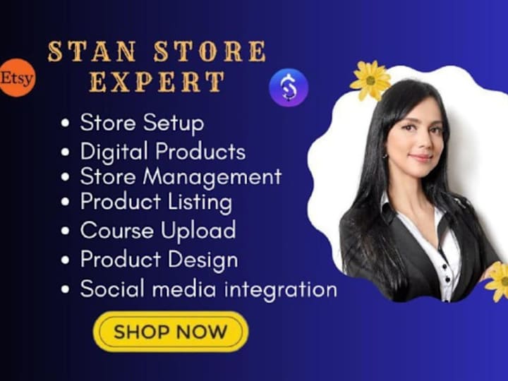 Cover image for I will do stan store marketing for stan store design redesign 