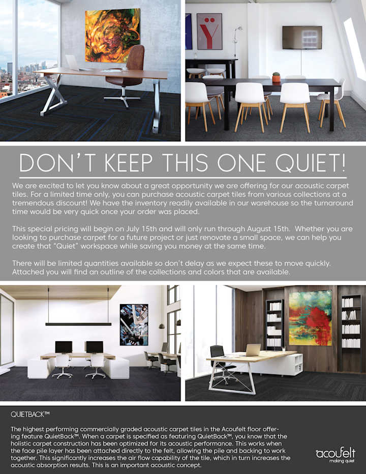 Cover image for Quietback Promotion Flyer