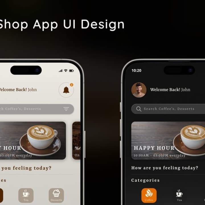 Cover image for Coffee Shop App Concept UI Design