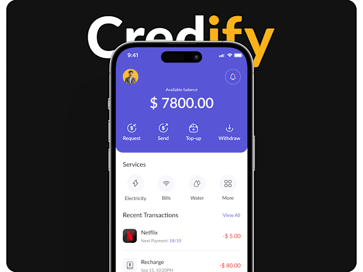Cover image for Credify Fintech App