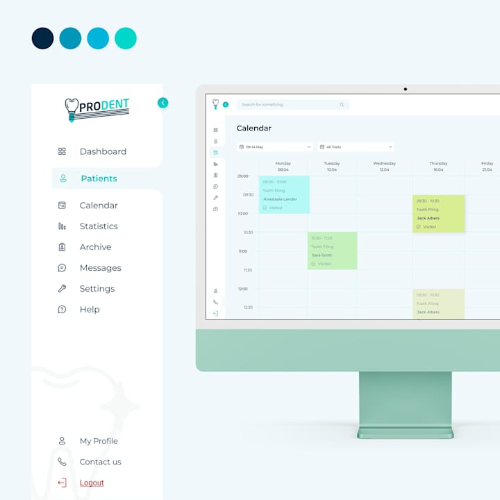 Cover image for UX/UI Design for CRM Dental web app - ProDent