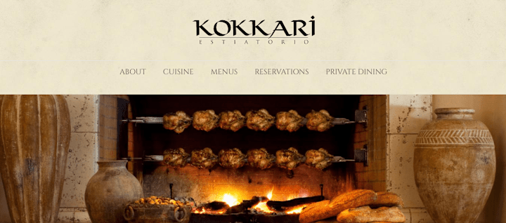 Cover image for Kokkari Estiatorio Website |  Web Development