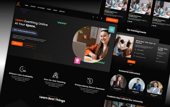 Cover image for E-learning Website Design