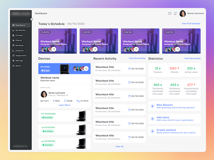 Cover image for OxeFit - 💪 Fitness Platform | Desktop App | Ui/Ux Startup