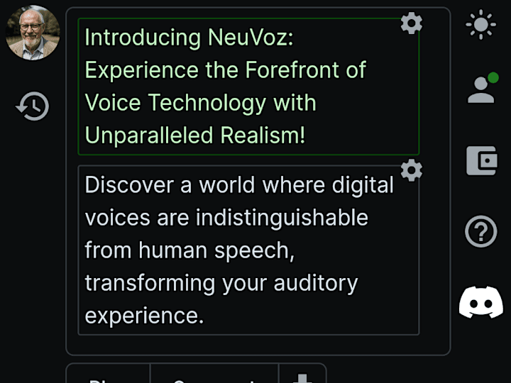 Cover image for NeuVoz - Cutting-Edge AI Voice Generation w/ Assistant