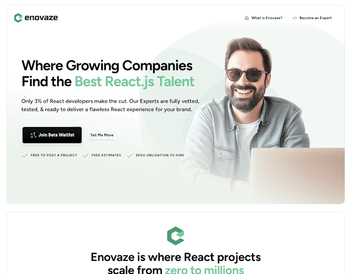 Cover image for Enovaze · Top 3% React Talent