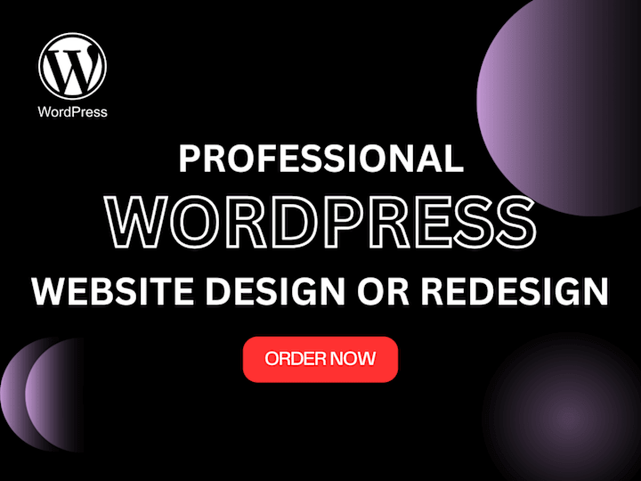 Cover image for Professional Wordpress Website