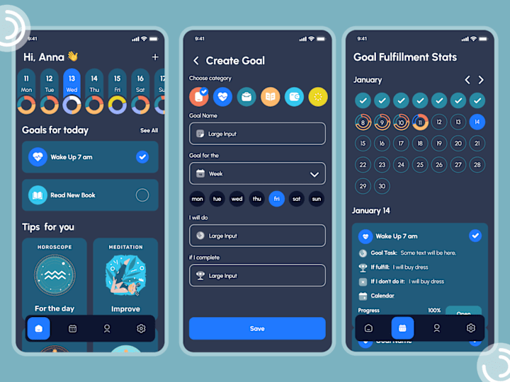 Cover image for Improver - Goals App, Meditation , Calendar Goals