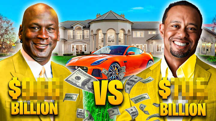 Cover image for Lifestyle Clash - Michael Jordan vs Tiger Woods, Who's the Splu…