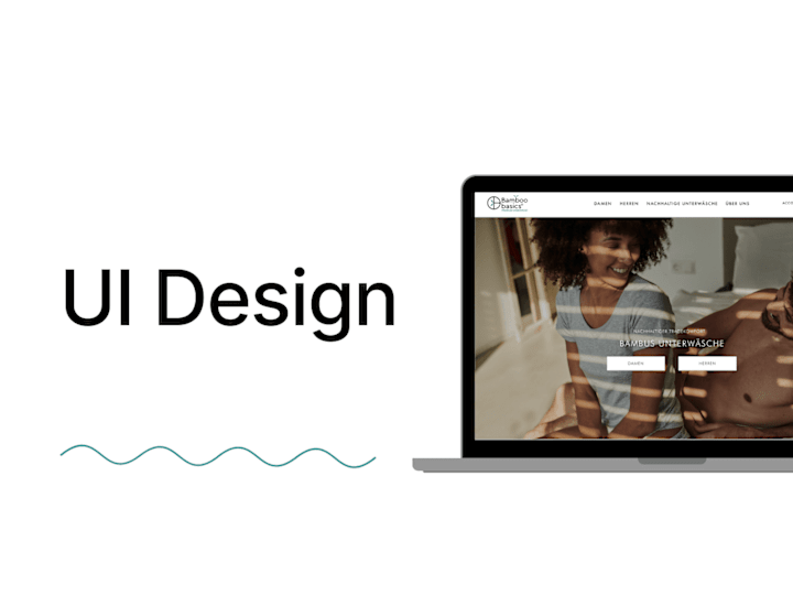 Cover image for UI design - sustainable underwear brand 