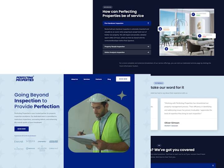 Cover image for  Perfecting Properties Website design