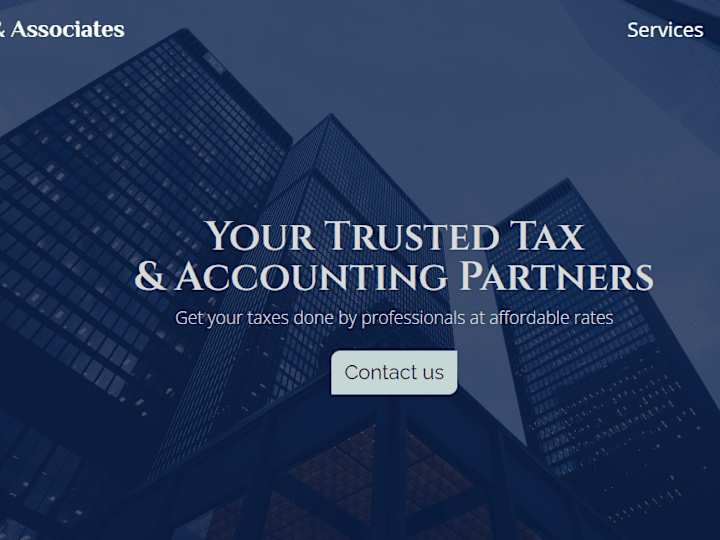 Cover image for Responsive website for tax firm