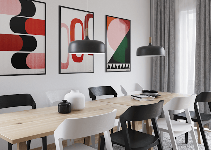 Cover image for Brutal Harmony: 20 Abstract Brutalist Posters