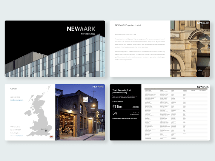 Cover image for NewMark Properties Quarterly Report Deck