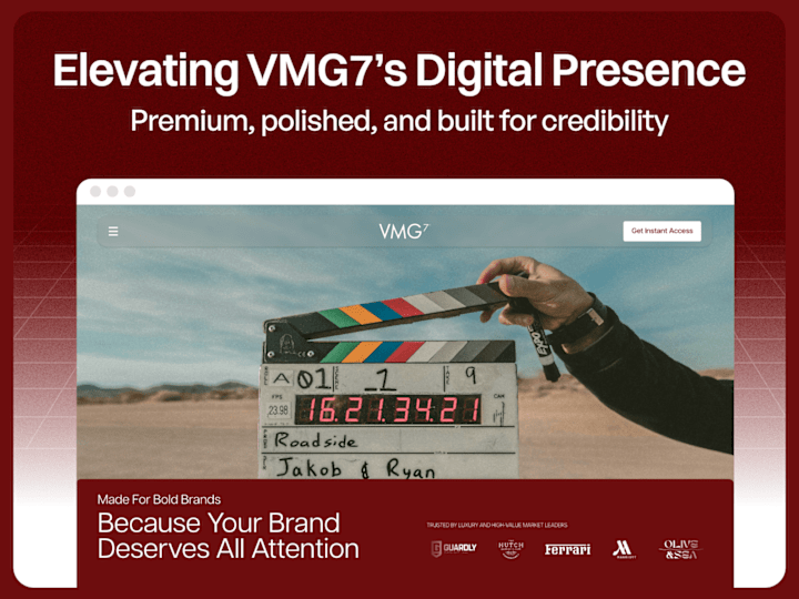 Cover image for VMG7’s Miami Agency - A Luxury Brand Website Revamp