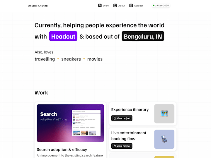Cover image for Portfolio website