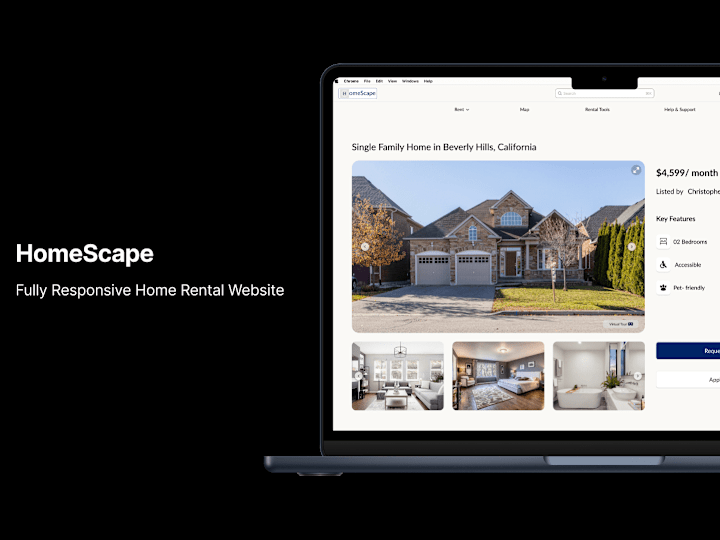 Cover image for HomeScape; Home - Rental Website