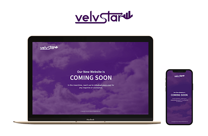 Cover image for Velvstar Coming Soon Responsive Page UI :: Behance