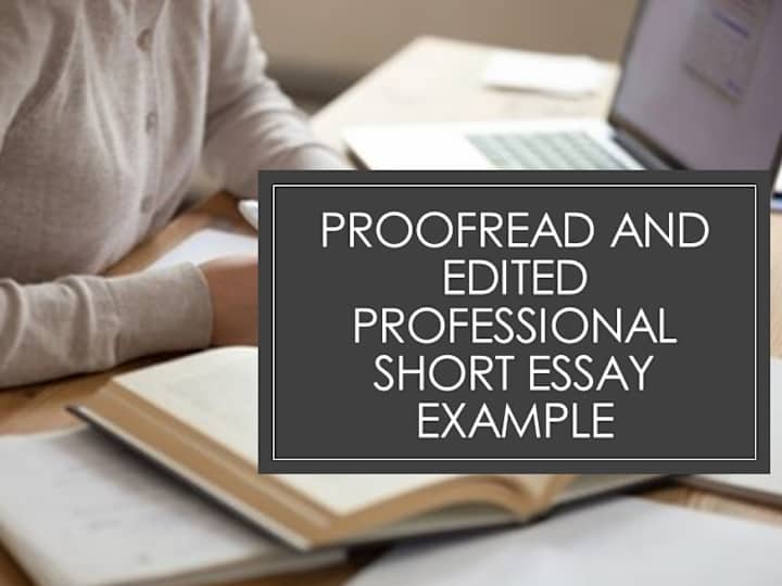 Cover image for Proofread and Edited Professional Short Essay Example