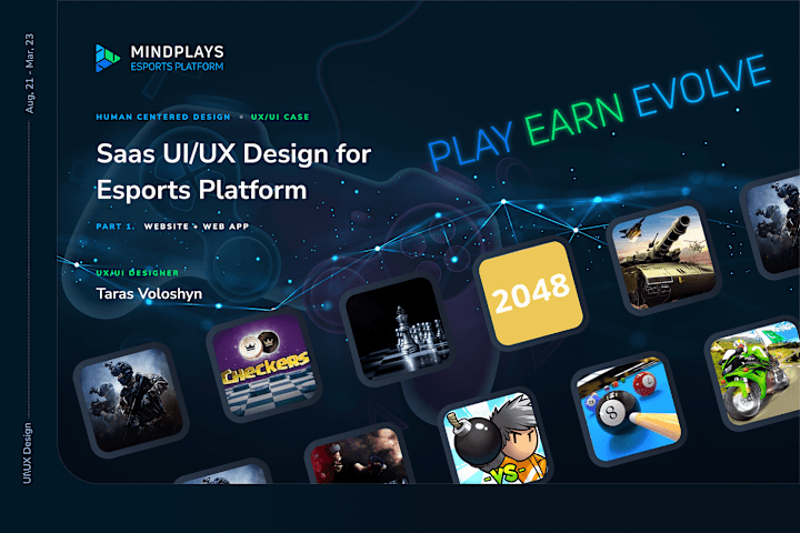 Cover image for SaaS UI/UX Design for Esports platform