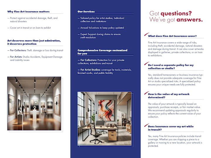 Cover image for Art Insurance Brochure Design | Armor Insurance<br/><br/> — Nat…