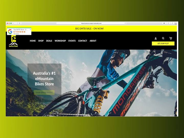 Cover image for The EMTB Store - Shopify Ecommerce Website Development