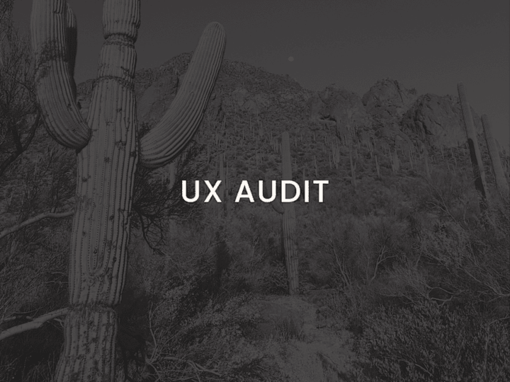 Cover image for UX AUDIT