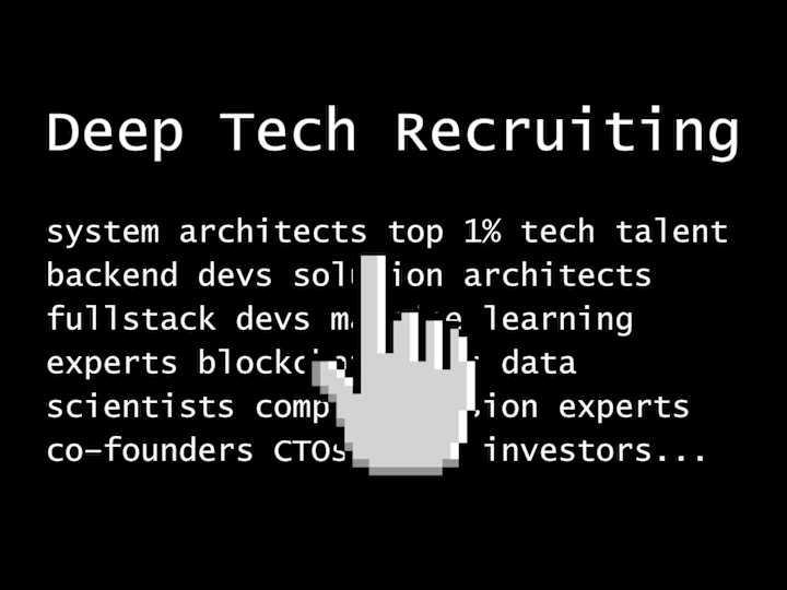 Cover image for Co-led deep tech recruiting agency
