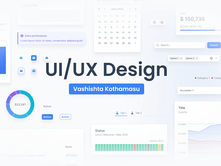 Cover image for SaaS, CRM and Admin dashboard UI UX Design