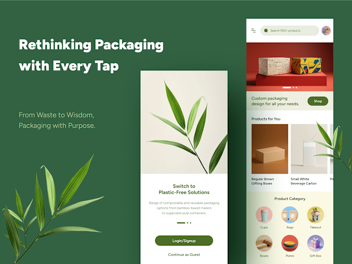 Cover image for Marketplace for plastic-free packaging.
