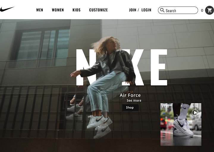 Cover image for Nike Web Site