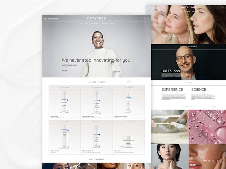 Cover image for Optaderm - Bespoke BigCommerce E-com + Lightspeed Retail