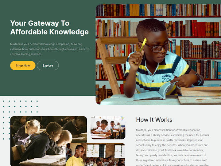 Cover image for Online bookstore connecting schools directly to suppliers