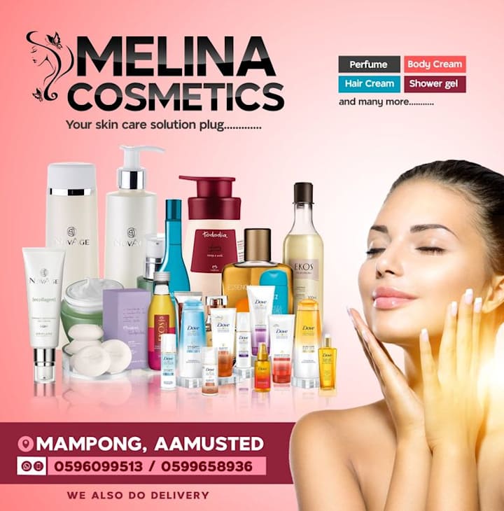 Cover image for Melina Cosmetics flyer