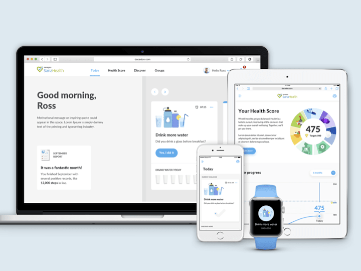 Cover image for Redesigning a new generation of B2B health/wellness platform