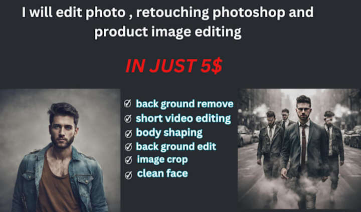 Cover image for I will edit photo , retouching photoshop and product image edit…