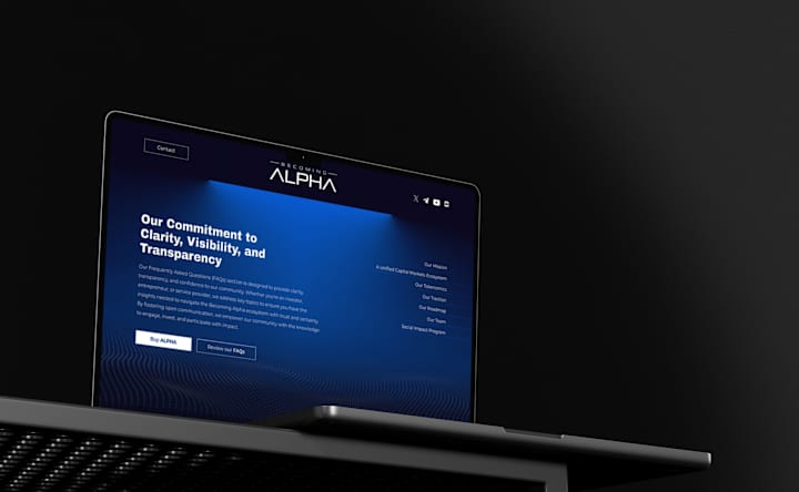 Cover image for UX/UI Design and Front End Development - Becoming Alpha