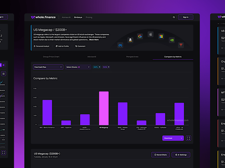 Cover image for WholeFinance - UI/UX Design