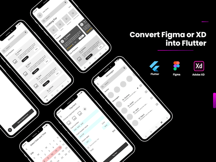 Cover image for Convert Figma or XD into Flutter App