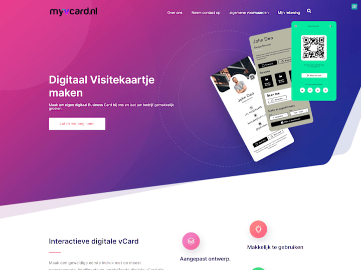 Cover image for Digital Business Card Maker Saas