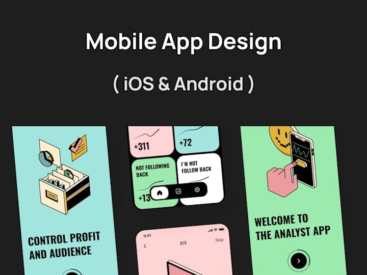 Cover image for Mobile app design (iOS & Android)