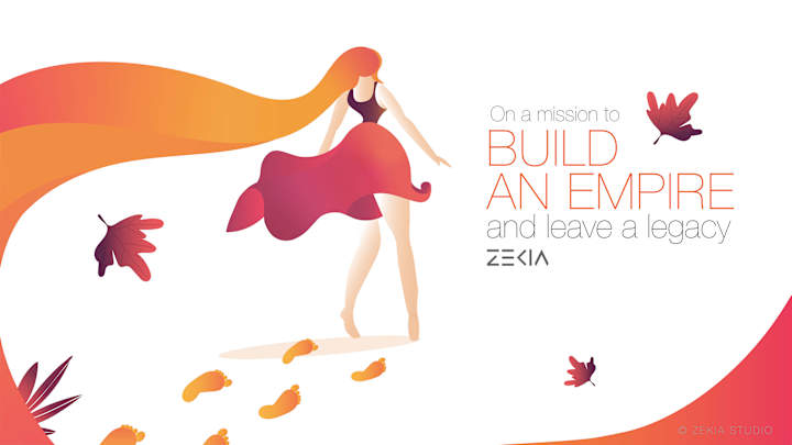 Cover image for Illustrated motivational quotes on women empowerment on Behance