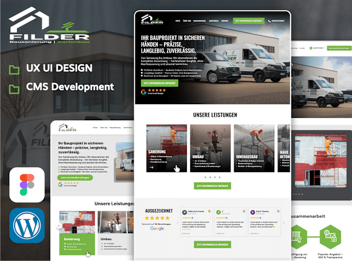 Cover image for FILDER Construction Website Design