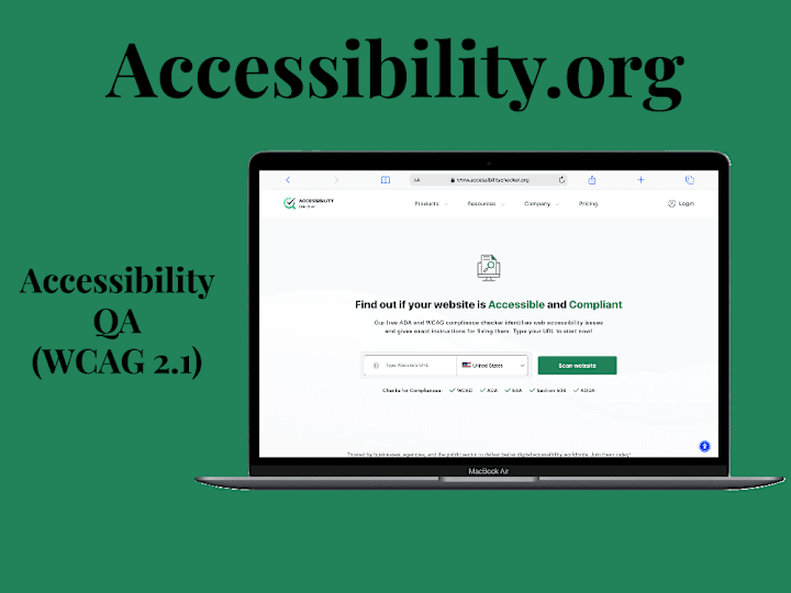 Cover image for Accessibility QA(WCAG 2.1)