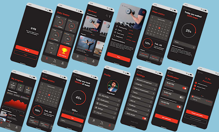 Cover image for mobile app ui and website ui design
